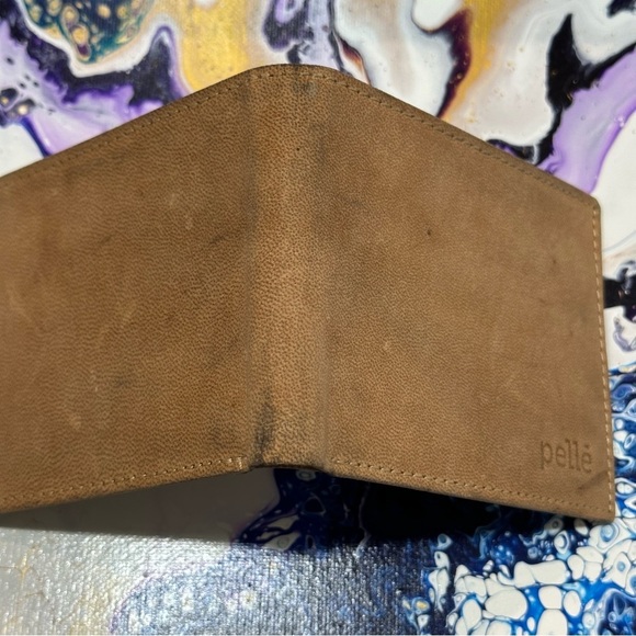Pelle genuine nubuck leather rustic wallet with RFID protection - Picture 2 of 8